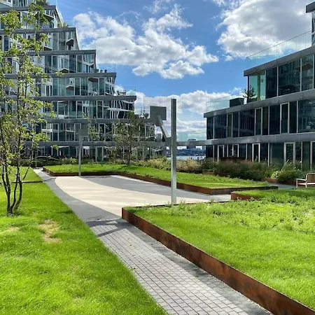 Beach House Apartment In New York Style Århus Esterno foto